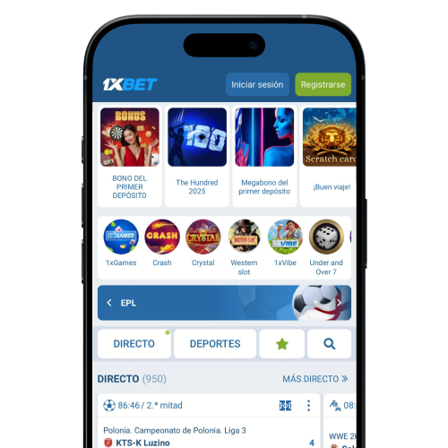 Aplicación 1xbet para smartphone